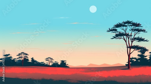 beautiful view of sunset over lake wallpaper. A landscape of Sunset over lake. landscape with a lake and mountains in the background. landscape of mountain lake and forest with sunset in evening. photo