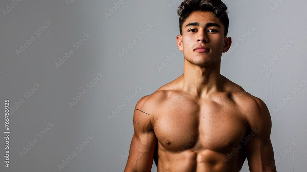 copy space, stockphoto, very handsome Latino male model, boy-ish handsome look, 20 years old, well athletic build. Very attractive well build photo model. Handsome attractive sporty Latino young man. 