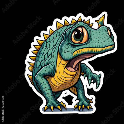 Little Cartoon Dinosaur Stickers