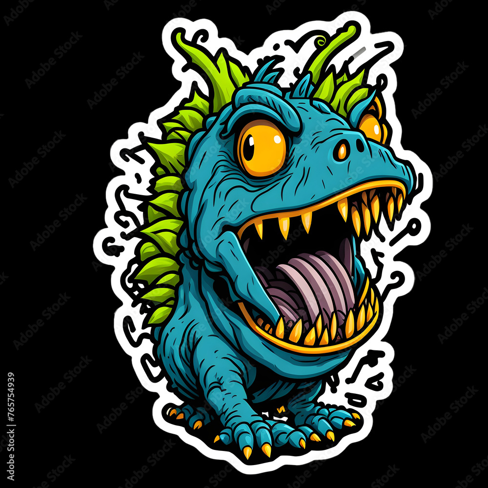 Little Cartoon Dinosaur Stickers