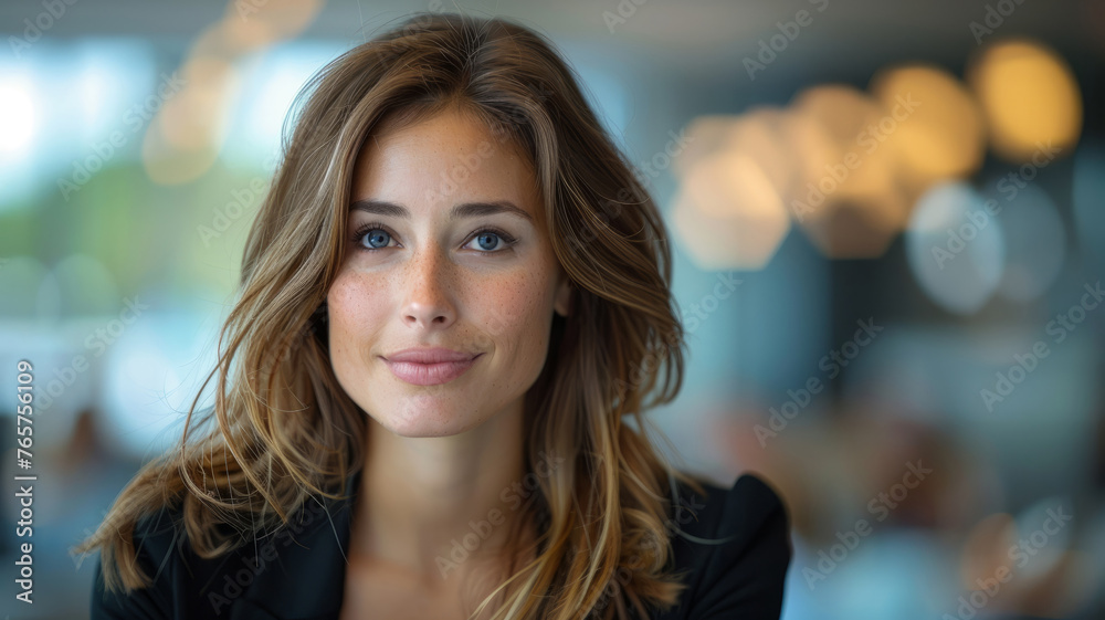 Portrait of a smiling young woman Portrait of a smiling young woman