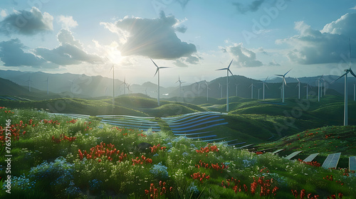 A Brighter Future Renewable Energy Illuminating