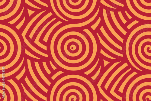 Hypnotic Seamless Pattern Background. Vector Illustration
