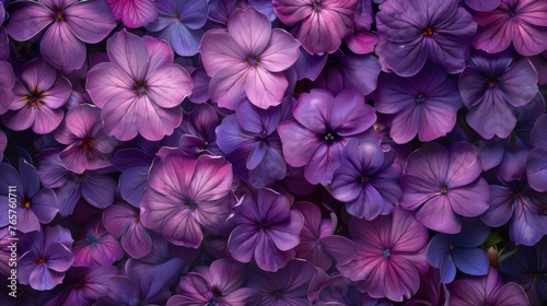 Purple Flowers Floating in Air © olegganko