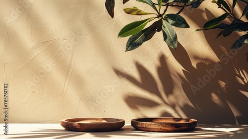 Two Bowls on Table