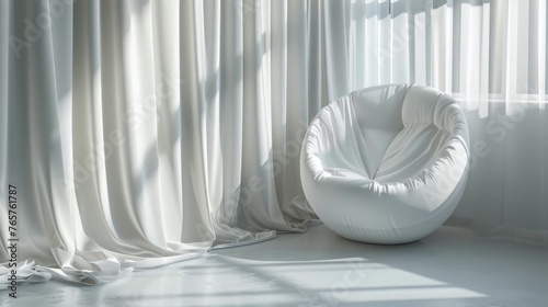 Room With Chair and Potted Plant