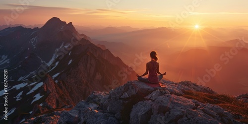 Mountain Top Sunset Yoga