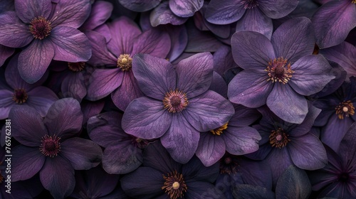 Purple Flowers Floating in Air