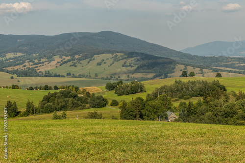 View of rural landscape near Kraliky, Czech Republic