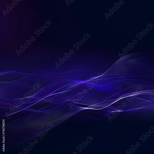 background with a dark blue-purple color wavy lines © Muhammad
