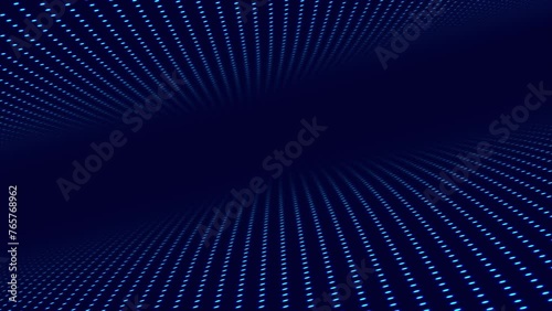 Abstract Blue Dots Minimal Halftone Pattern Background 4k Loop Motion Graphics Animation