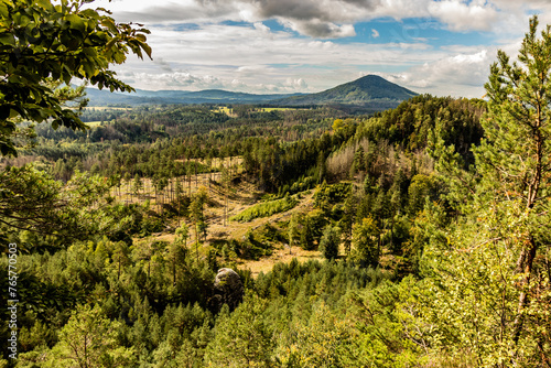 Landscape of the Czech Switzerland National Park, Czech Republic