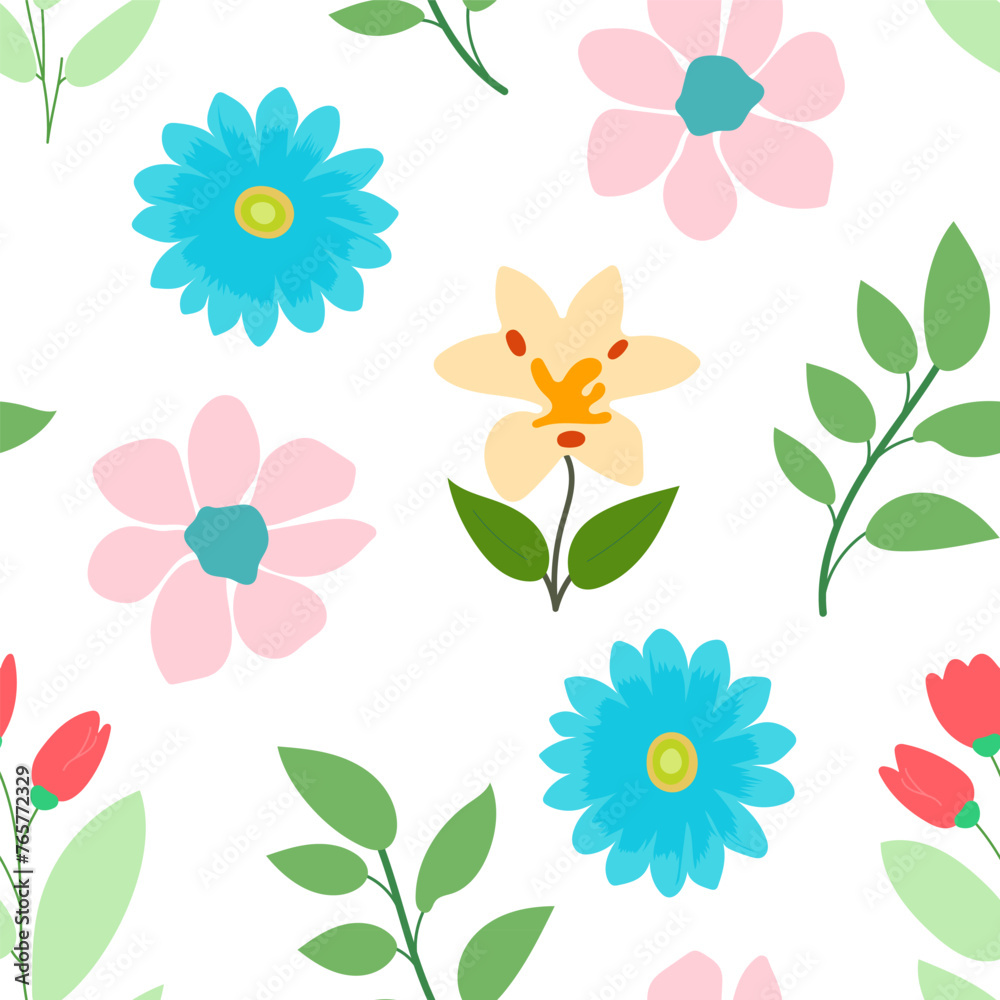 Flower plant seamless pattern, ornament for beautiful design. Flower plant seamless pattern, ornament for beautiful design.