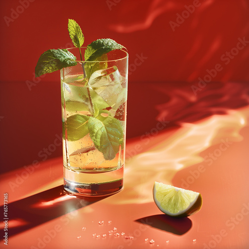 Mojito cocktail deep blacks...