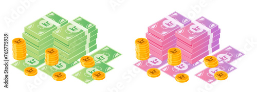 Krona or Krone Money Bundle and Coins