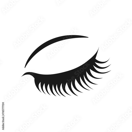 black eyelashes logo icon