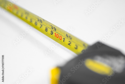 Tape measure isolated in white background