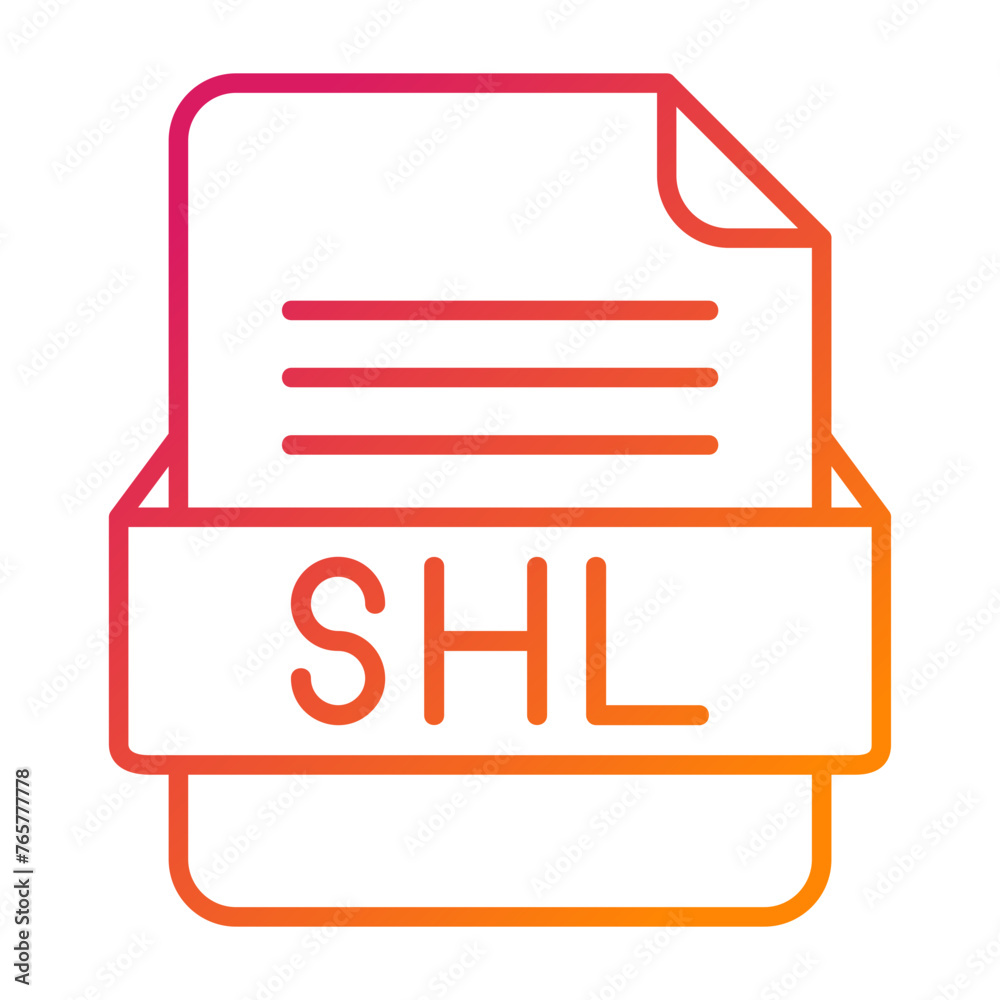SHP File Format Vector Icon Design SHP File Format Vector Icon Design