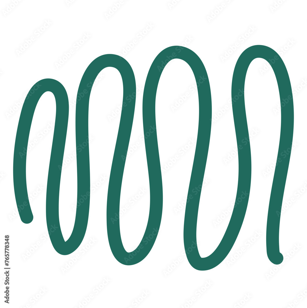 Dark green silhouette abstract line doodle Dark green silhouette abstract line doodle