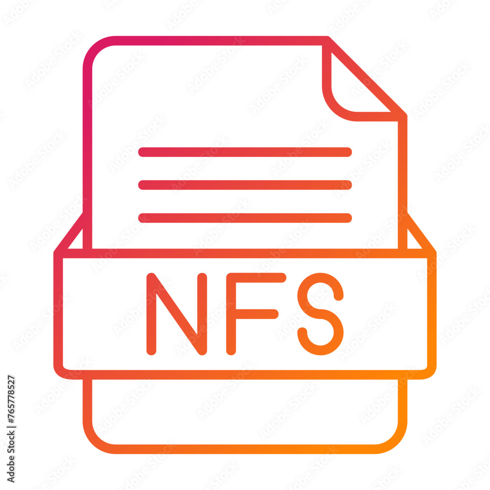 NFS File Format Vector Icon Design NFS File Format Vector Icon Design