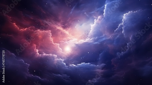 A captivating wallpaper image capturing the ethereal beauty of a cloudy nebula in the vast expanse of the universe.