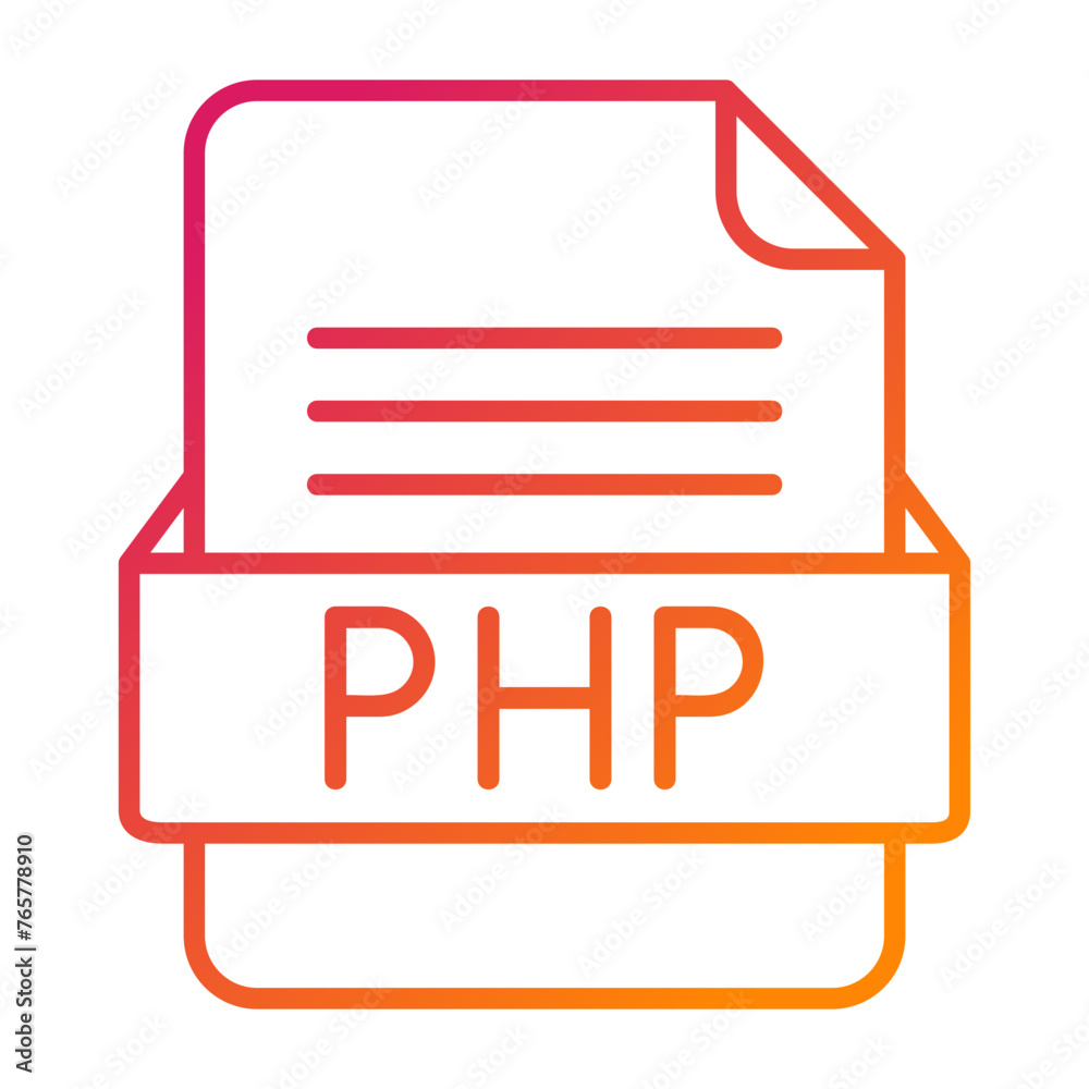 PHP File Format Vector Icon Design PHP File Format Vector Icon Design