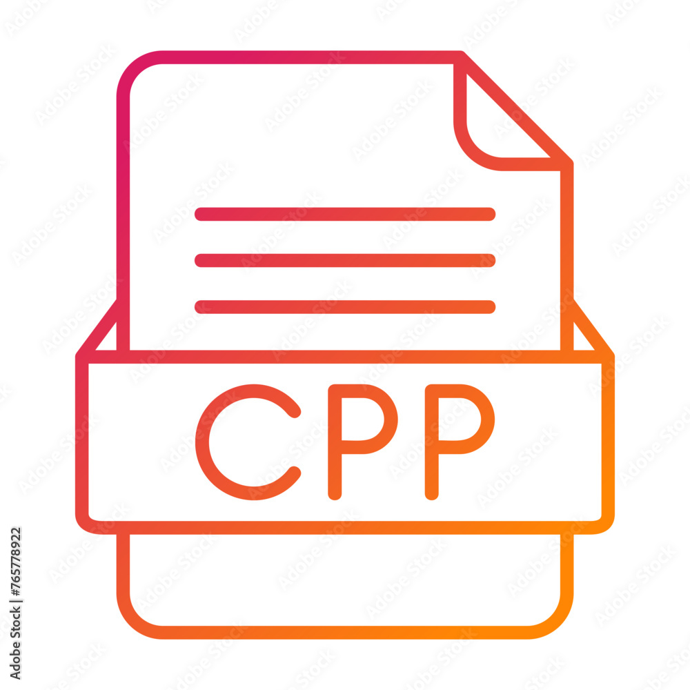 CPP File Format Vector Icon Design CPP File Format Vector Icon Design