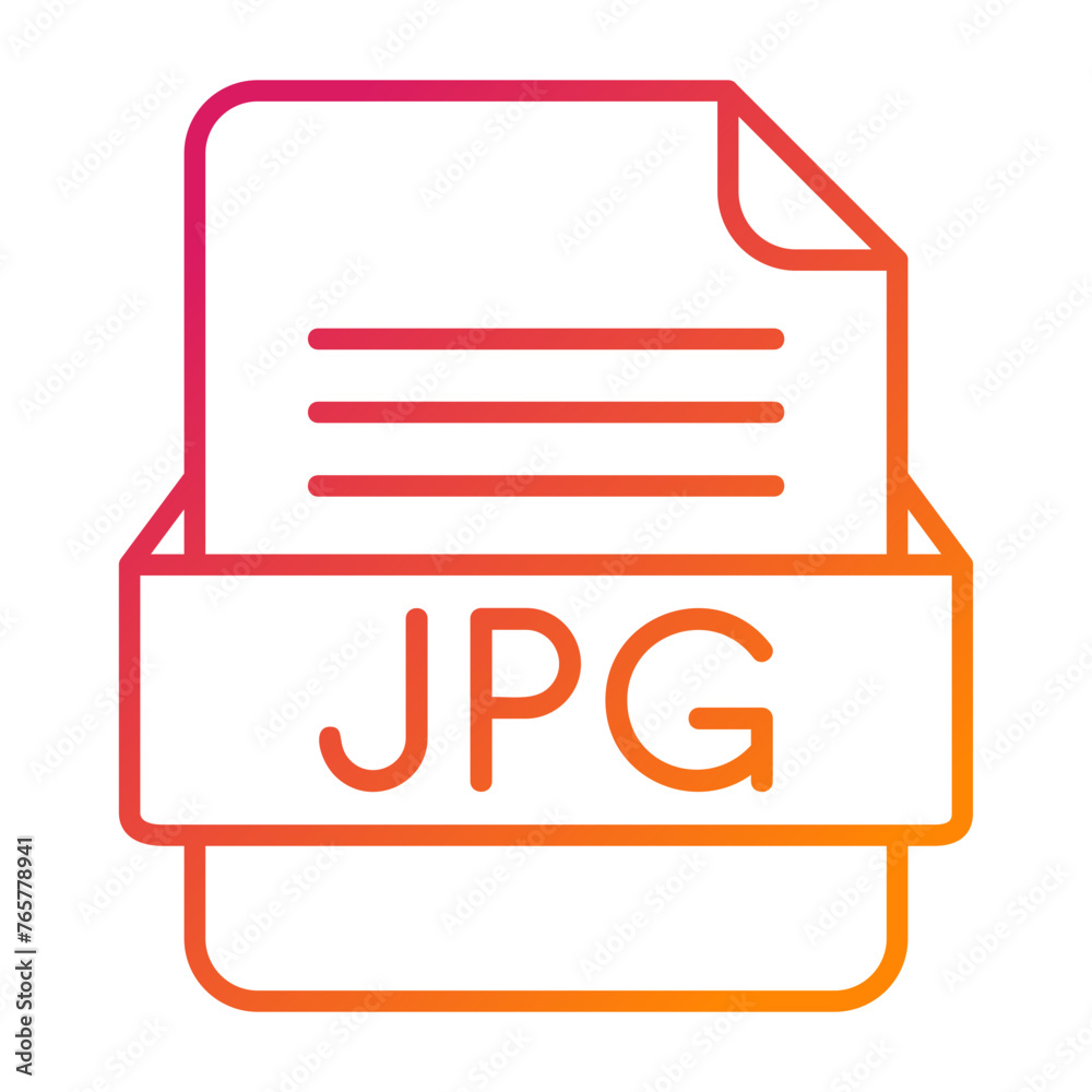 JPG File Format Vector Icon Design JPG File Format Vector Icon Design