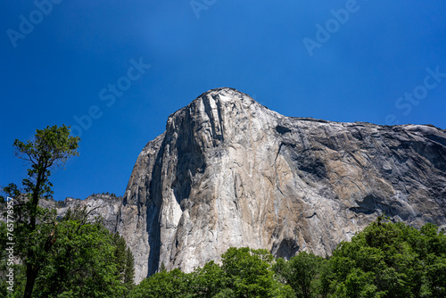 Photos A view of the El Capitan granite monolith from the meadow on the northwest end of the Yosemite Valley