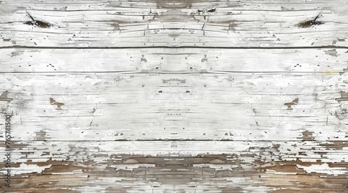 Distressed White Rustic Wood Background