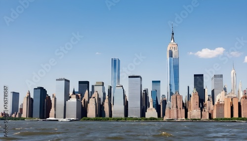 View of the skyline from the water