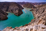 View of Yenkit Bay in Muscat Governorate, Oman