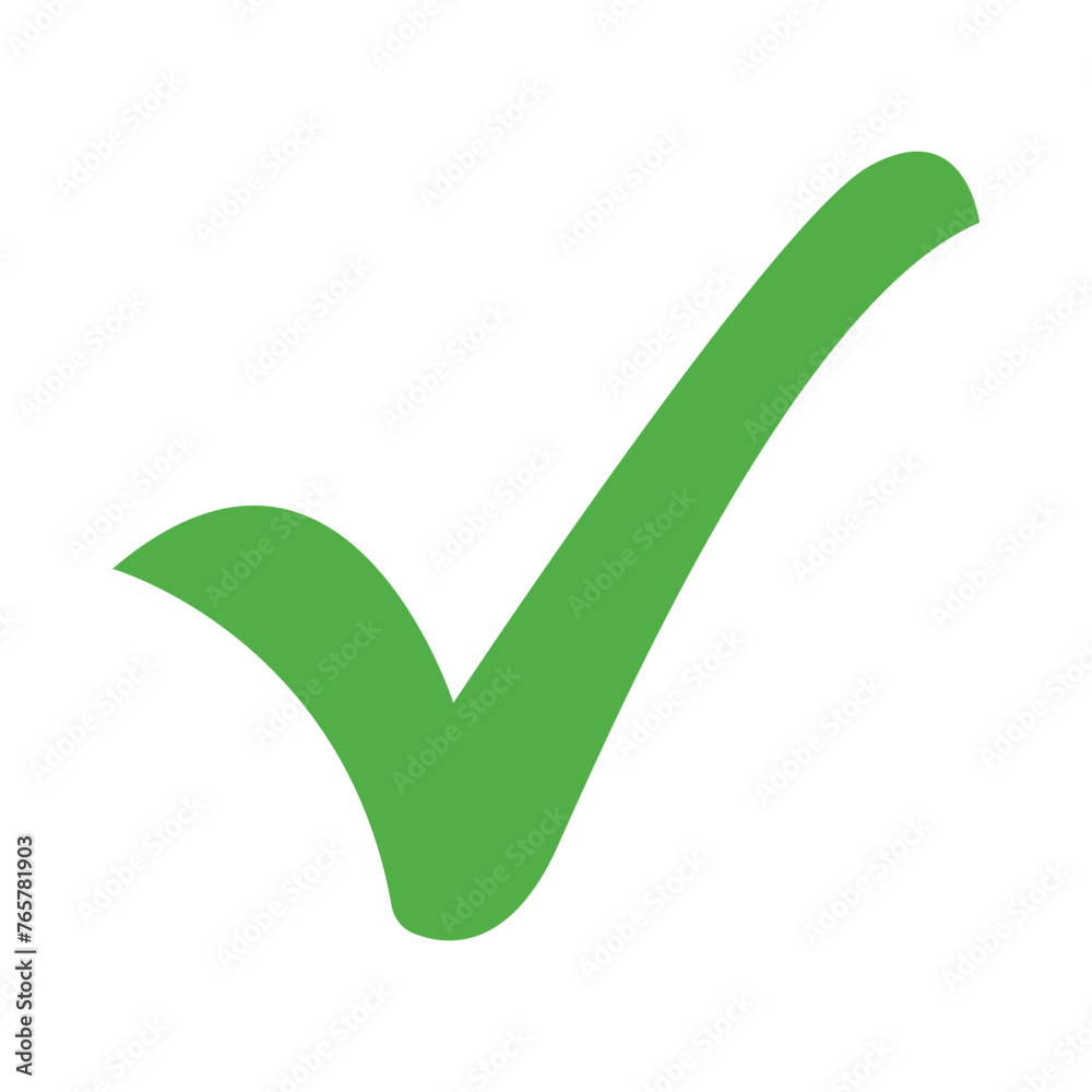 Check mark icon set, tick mark sign, green approval check mark collection. Simple vector illustration Check mark icon set, tick mark sign, green approval check mark collection. Simple vector illustration