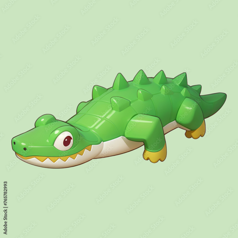 Obraz premium crocodile cartoon illustration