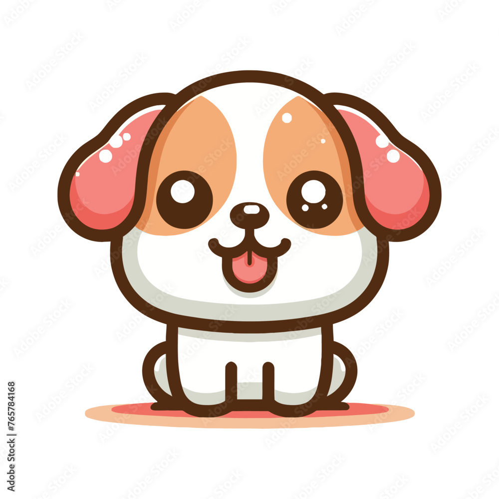 Cute dog cartoon illustration