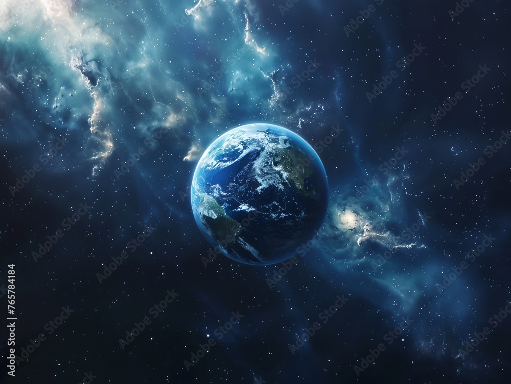 Naklejka premium earth in space