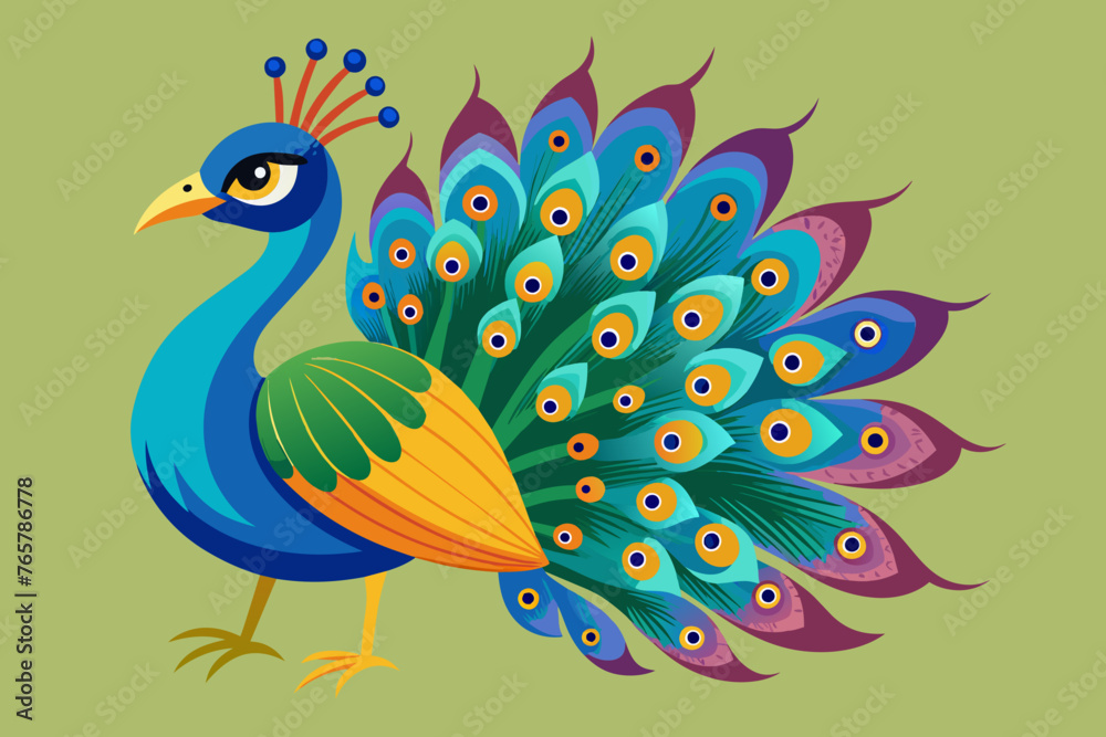 give-the-vector-of-peacock.