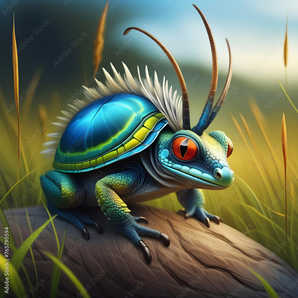 a funny fantasy creature. generative ai a funny fantasy creature. generative ai