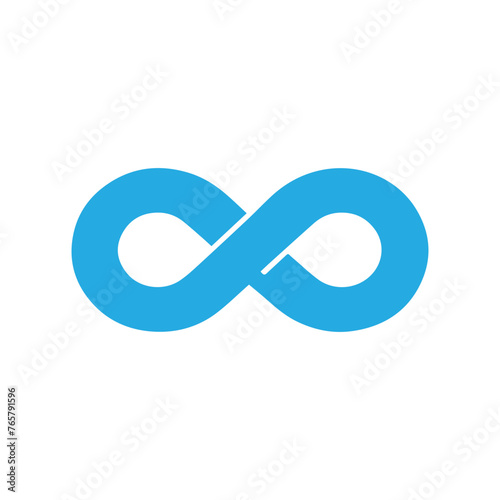 blue Infinity symbol icon