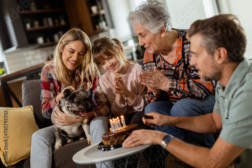 Joyous Family Celebrating G...