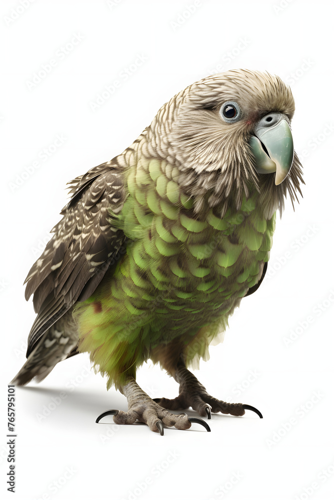 Obraz premium Kakapo Bird Isolated on White Background | Transparent