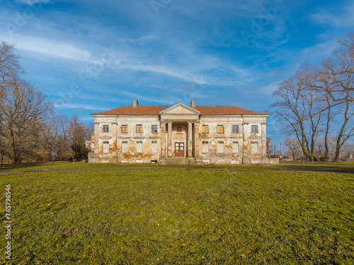 Palace in the village of Nawra, Poland.