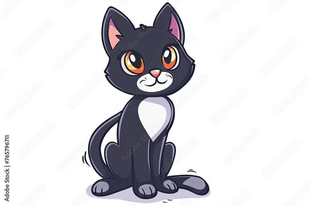 Cat cartoon animal logo, illustration Cat cartoon animal logo, illustration
