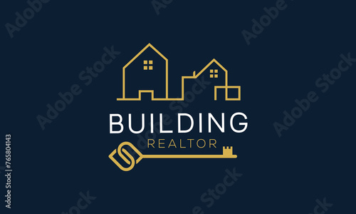 Real Estate Logo Design Vector. Creative building structure architecture, construction.