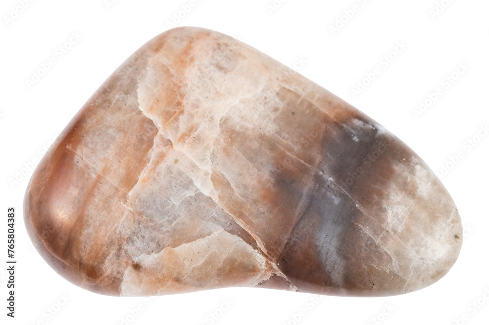close up of sample of natural stone from geological collection - polished nepheline rock isolated on white background close up of sample of natural stone from geological collection - polished nepheline rock isolated on white background