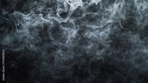 Mystical Smoke Swirling Abstractly in the Air photo