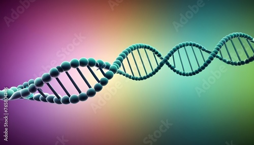 a dna concept in colored background