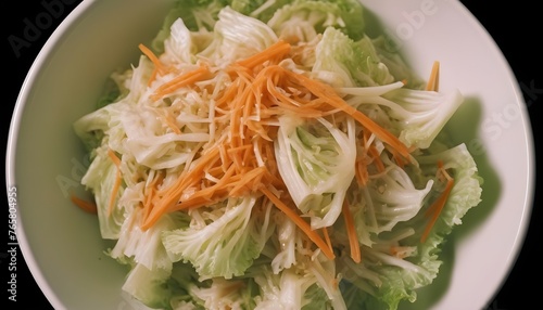 cabbage salad made with carrot