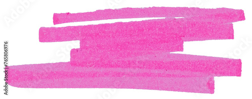 Transparent png of Stroke drawn with pink marker	