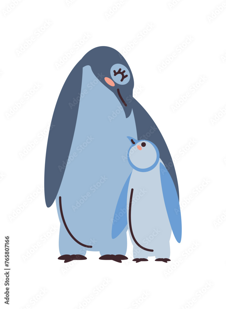 Obraz premium mothers day penguins
